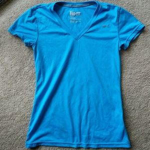 Nike dri fit t shirt gym workout shirt blue xs